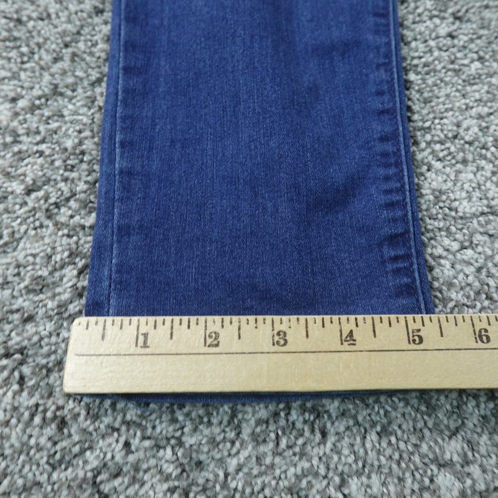 Democracy Jeans Womens 12 Dark Blue Denim Pants Ab Solution Skinny Stretch Flex - Picture 2 of 10